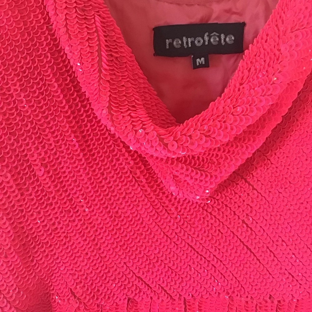 Retrofete Pink Spaghetti-Strap Mini Dress - Picture 5 of 10